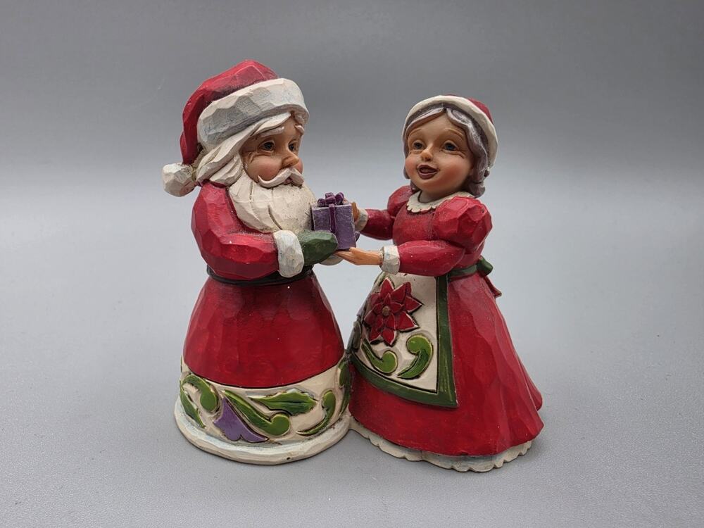 Jim Shore Santa and Mrs Claus Christmas Mini Figurine 4047778
